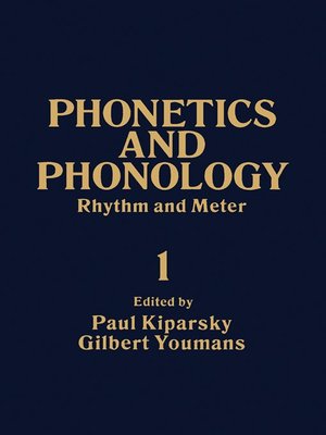 cover image of Rhythm and Meter - Phonetics and Phonology, Volume 1